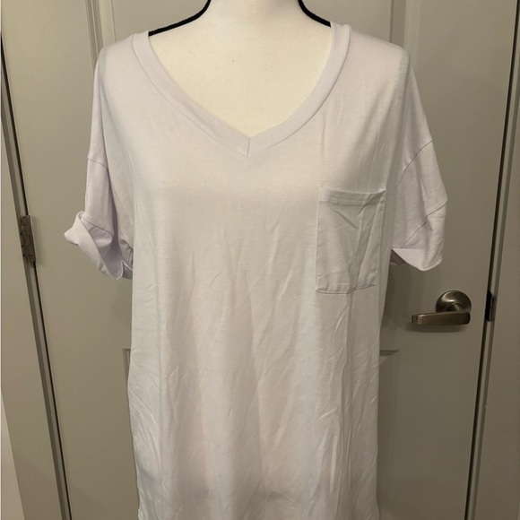 Basic white v-neck tee soft comfy classic size XL - Picture 10 of 11